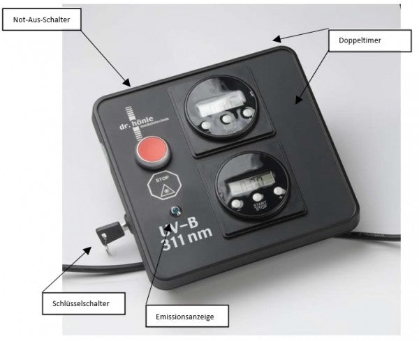 Lampada UV per corpo parziale Dermalight 500R Home Unità da tavolo